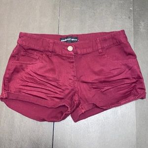Ambiance Apparel Small Maroon Shorts